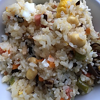 火腿香菇焖饭的做法图解8