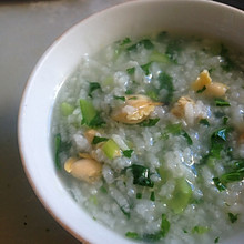 蛤蜊青菜粥