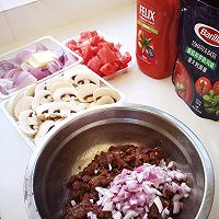 #在家做出五星级牛排#菌菇罗勒番茄牛肉意面的做法图解4