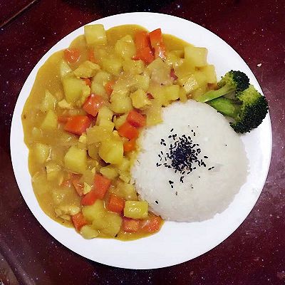 咖喱鸡肉饭