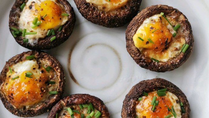 减脂健康的香菇烤蛋