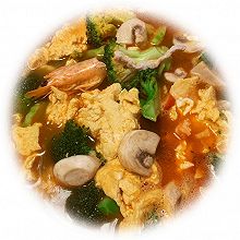 虾仁西兰花鸡蛋汤