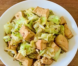 #一勺葱伴侣，成就招牌美味#豆腐甘蓝菜的做法