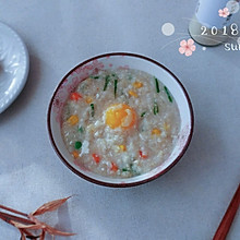 杂菜鸡蛋粟米粥