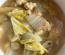 虾滑白菜汤的做法