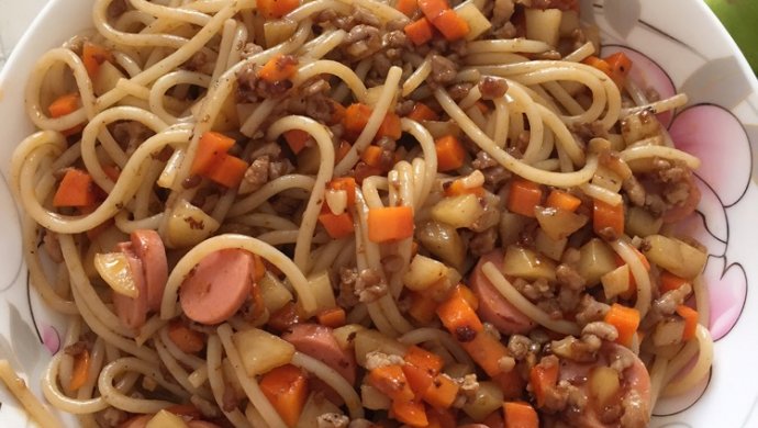 简易版肉酱意面