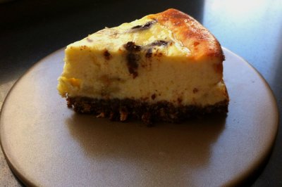 低卡版热烤式香蕉大理石重乳酪蛋糕