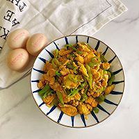 #2021创意料理组——创意“食”光#青椒炒鸡蛋的做法图解5
