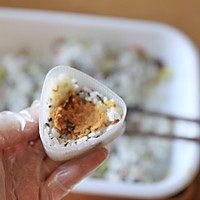 一人食—芝士蒜蓉扇贝vs芝士肉松饭团的做法图解3