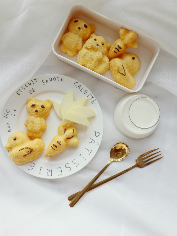 奶香可爱动物海绵小蛋糕