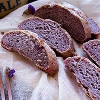 全麦豆渣紫薯脆皮面包的做法图解14
