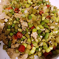 酸豆角肉末的做法图解3