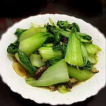 油菜炒香菇