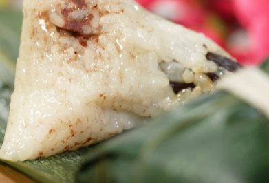 豆沙红枣粽子
