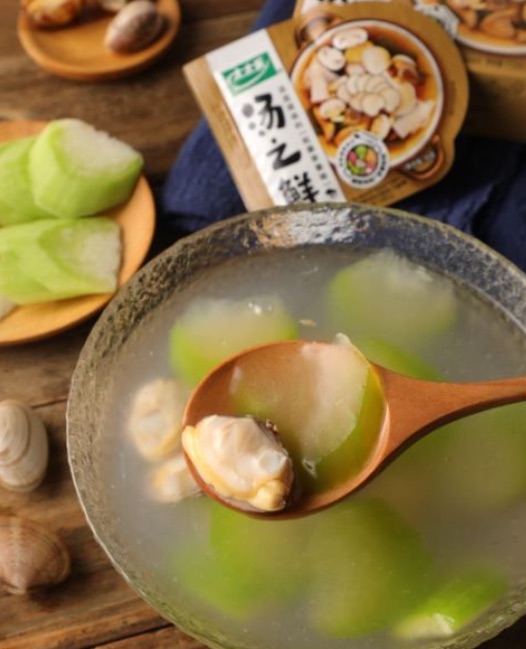 冬瓜花蛤汤的做法