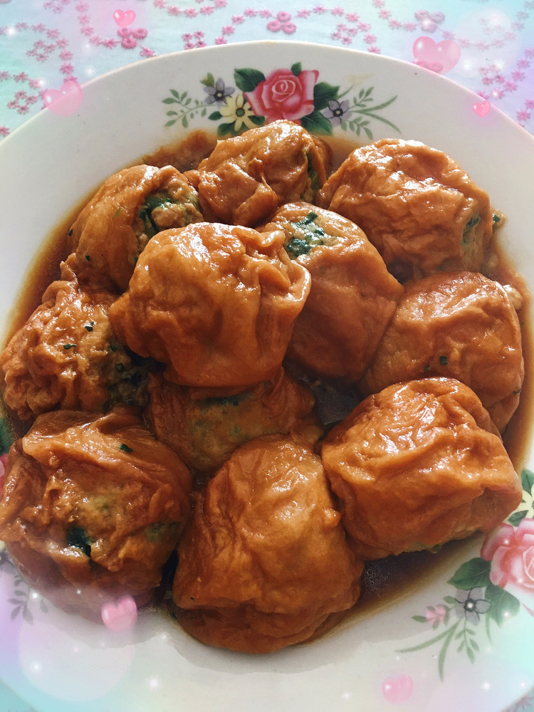 油面筋塞肉的做法