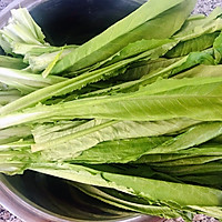 #换着花样吃早餐#蚝油蒜蓉油麦菜的做法图解1