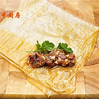 【曼步厨房】粤式点心 - 耗油鲜竹卷的做法图解4