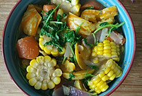 南瓜炖杂菜的做法