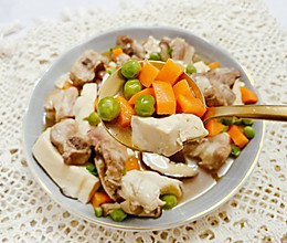 鸡蛋豆腐四鲜羹·快手豆腐菜·减脂餐的做法