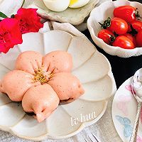 樱花豆沙馅儿馒头 净素食的做法图解23