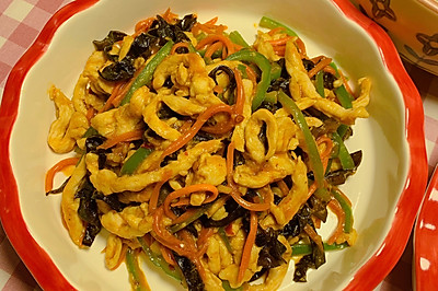 经典家常菜 鱼香肉丝（ 鸡胸肉版 ）