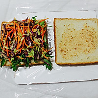 蔬菜三明治＃丘比沙拉汁＃的做法图解6