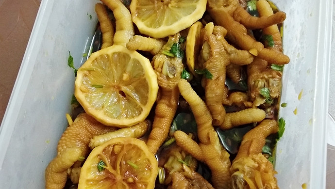 百香果柠檬鸡爪