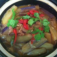 肉香茄子煲的做法图解7