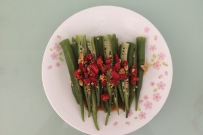 蒸秋葵