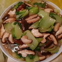 蚝油香菇油菜的做法图解8