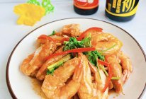 #味达美星厨X小厨中秋团圆宴#卤味焗大虾的做法