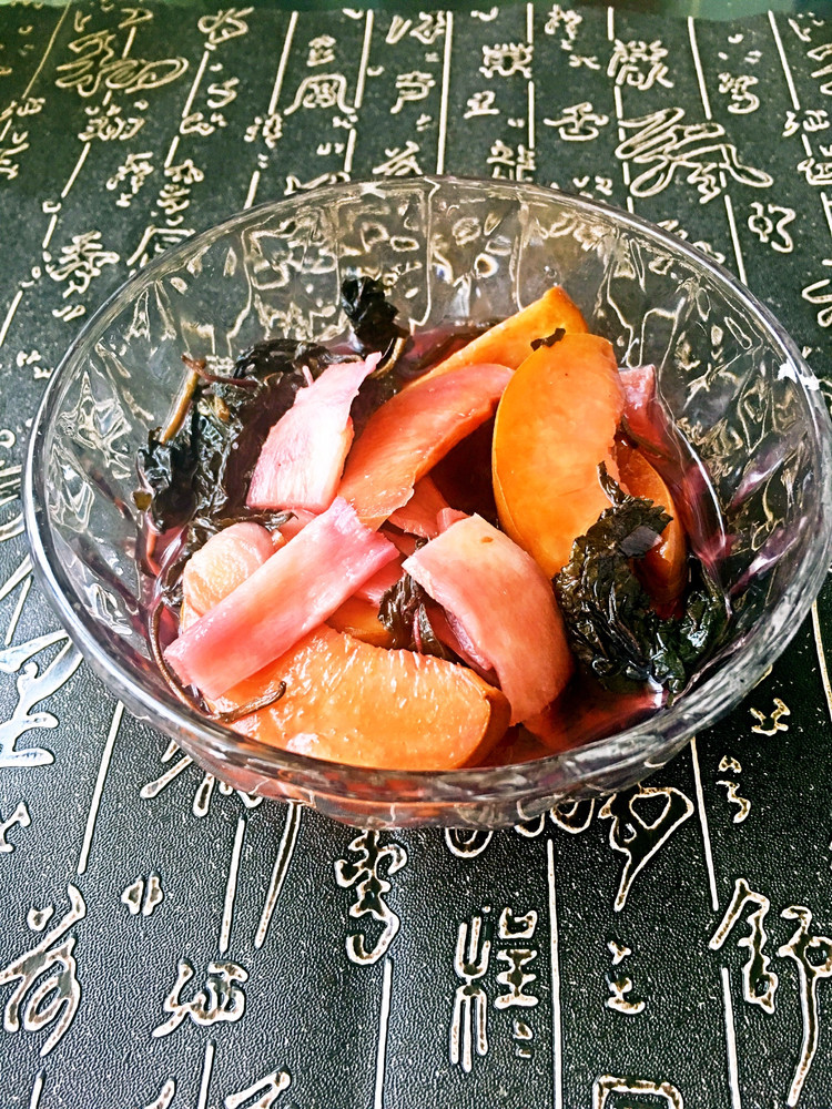 紫苏桃子姜的做法