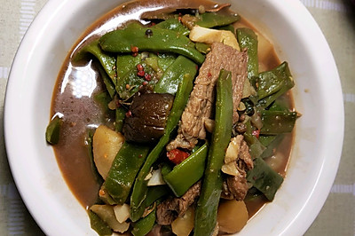 豆角茄子炖土豆