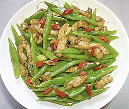 #年在一起 鲜才够味# 刀豆炒肉丝的做法