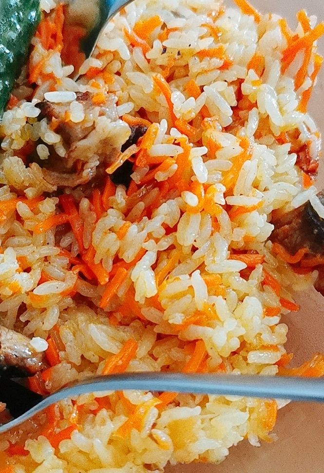 新疆名菜——羊肉（羊排）抓饭！的做法