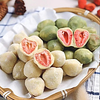 奶芙草莓球的做法图解14