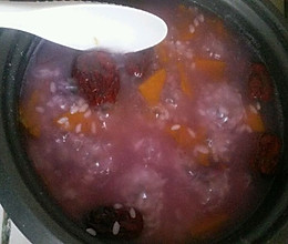 紫薯南瓜粥的做法