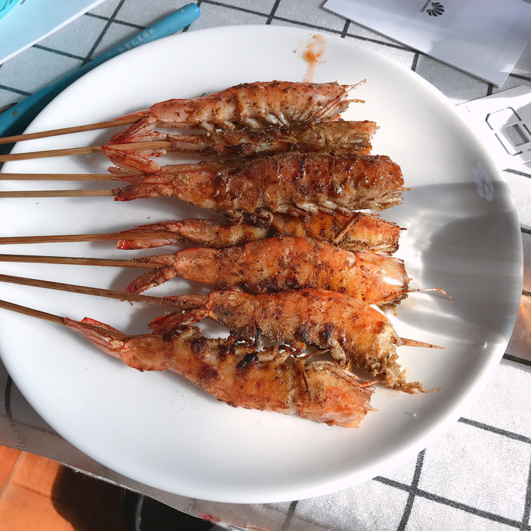 串烤虾的做法