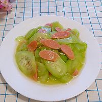 黄瓜炒火腿肠（快手菜）的做法图解7