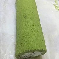 抹茶红豆蛋糕卷的做法图解13