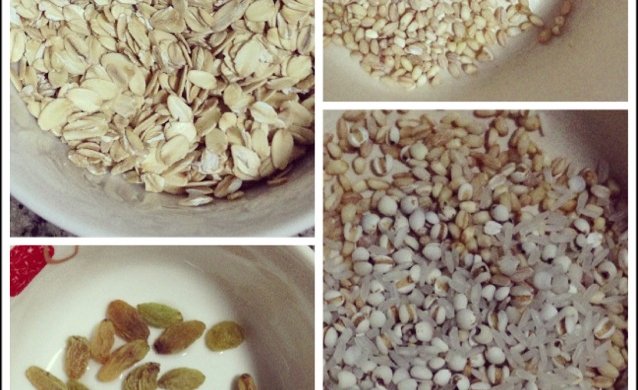 「summer之懒人美食」燕麦米仁粥