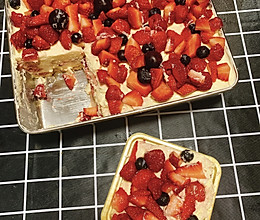 莓果提拉米苏（模具尺寸28*22*6）的做法