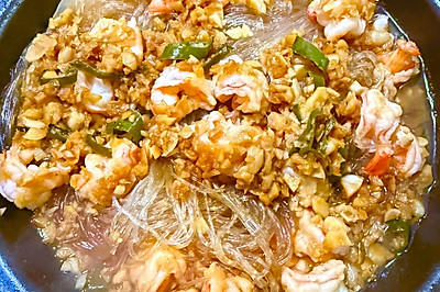 蒜蓉粉丝虾煲