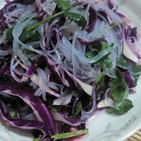 简单凉拌菜  紫甘蓝拌粉丝的做法图解6