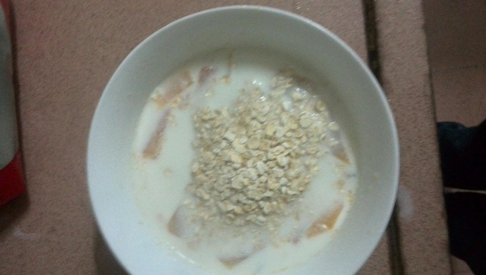 麦片牛奶木瓜