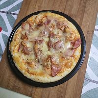 虾仁培根披萨的做法图解12