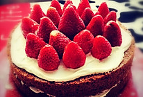 草莓可可蛋糕的做法