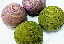 绿茶紫薯酥的做法