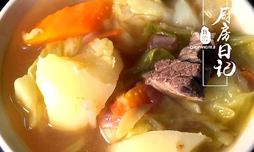 土豆炖牛肉汤  之（康熙来了瘦身减肥）巫婆汤  改良版的做法